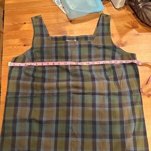 Jones New York Plaid Dress Vintage - Green and Blue